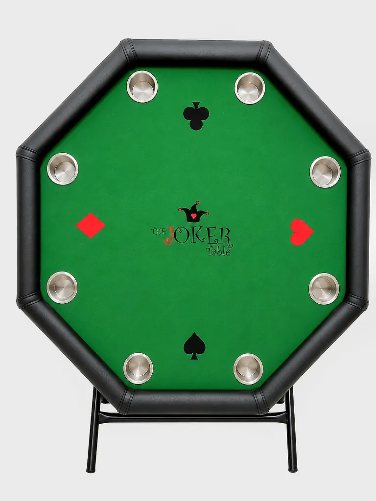 Octagon game table With 8 cups holders